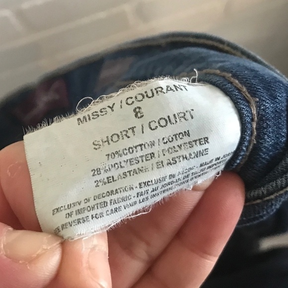 Vintage Gloria Vanderbilt Women’s Denim jeans Dark wash Straight leg Sz 8P - Picture 7 of 9